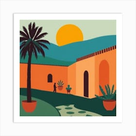 Mediterranean Landscape Art Print