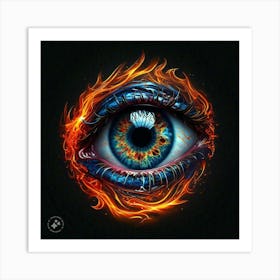 Eye Of Fire 2 Art Print