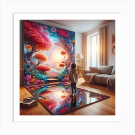 Dreamscape within a mirror Art Print