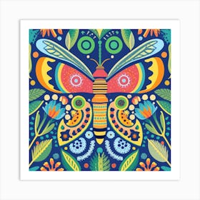 Colorful Butterfly Art Print