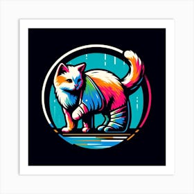 Cat With A Broken Leg Art Print