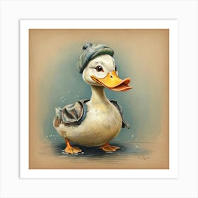 Duck In A Hat 5 Art Print