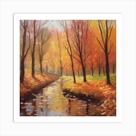 Autumnal Spring Art Print Art Print