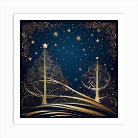 Elegant Christmas Design Series013 Art Print