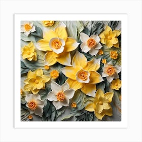 Paper Daffodils Art Print