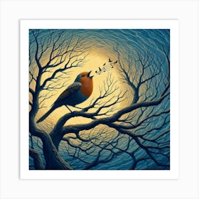 Bird In The Tree Art Print