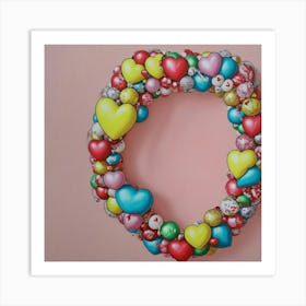 Heart Wreath 5 Art Print