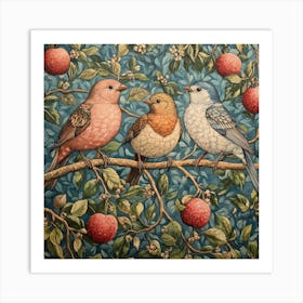 Birds On A Branch Art 33 Art Print