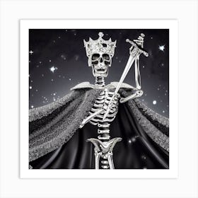 Skeleton King 2 Art Print