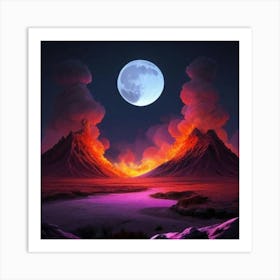 Full Moon Art Print