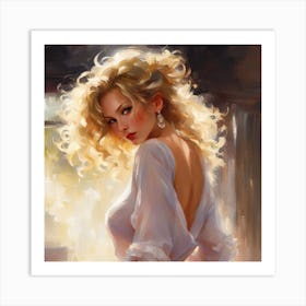 Beautiful Woman Art Print