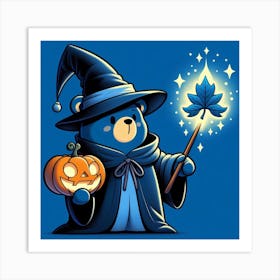 Teddy Bear Witch Art Print