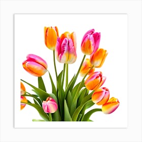 Tulips In A Vase Art Print