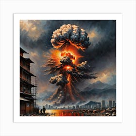 Atomic Explosion Art Print