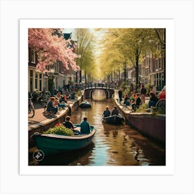 Amsterdam Canals Art Print