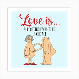 Love is 1 Art Print