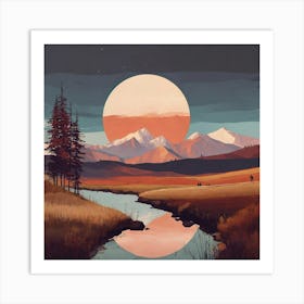 Landscape Painting 115 Art Print