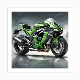 Kawasaki Ninja H1 Art Print