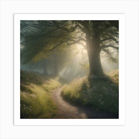 Path Through The Woods 2 Art Print