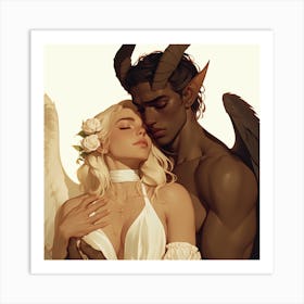 Demons And Angels Art Print