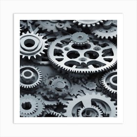 Gears And Gears 7 Art Print