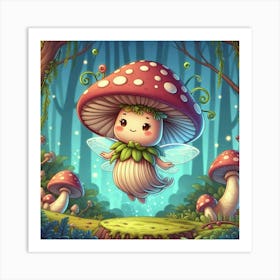 Fairy Mushroom Art Print