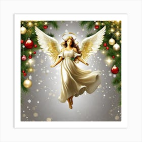 Angel Of Christmas 4 Art Print