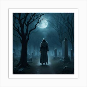 Haunting Wraith of the Silent Tombs Art Print