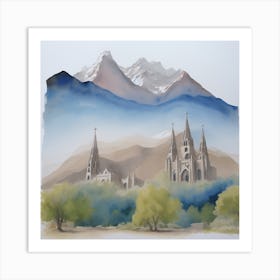 Church In The Mountains 1 Art Print