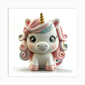 Unicorn Figurine 77 Art Print