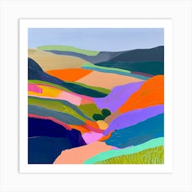 Colourful Abstract Yorkshire Dales National Park England 3 Art Print