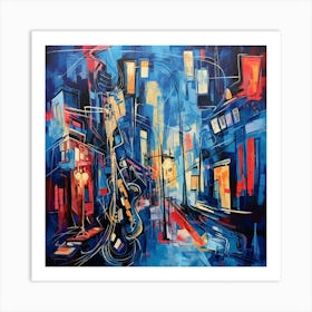 Blue City Art Print