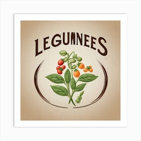 Legumes As A Logo (77) Art Print