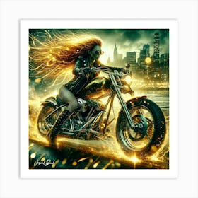 Inferno Rider Art Print