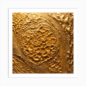 Gold Paint Art Print