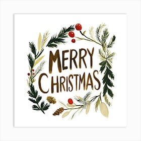 Merry Christmas Art Print