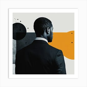 Black Man In Suit Art Print