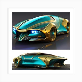 Futuristic Car Concept Art Print