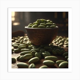 Green Beans In A Bowl 9 Art Print