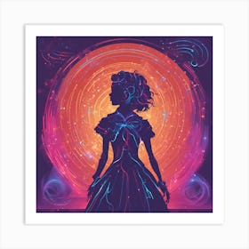 Girl In A Dress Art Print