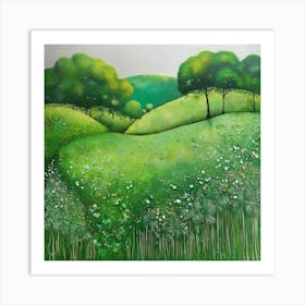 Green meadow 2 Art Print