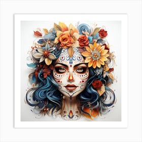 Day Of The Dead Woman 1 Art Print