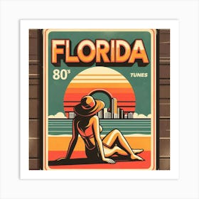 Florida 80'S Art Print