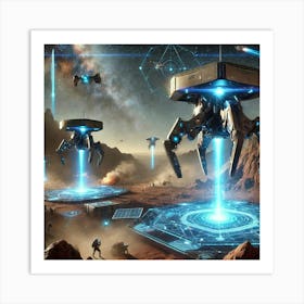 Deployable Mining Drones Art Print