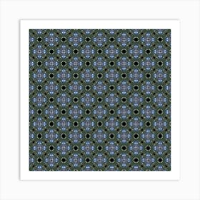 Blue Polka Dots Art Print