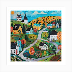 Kids Travel Illustration Quebec 4 Art Print