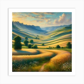 Landscape Painting 5 Art Print