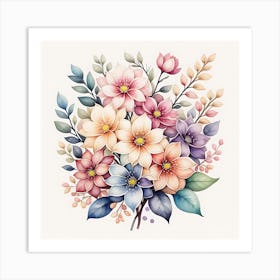 Floral Symphony Art Print