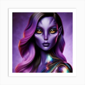 Alien woman 1 Art Print