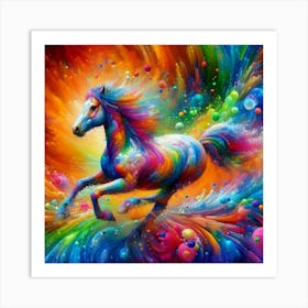 Colorful Horse 2 Art Print